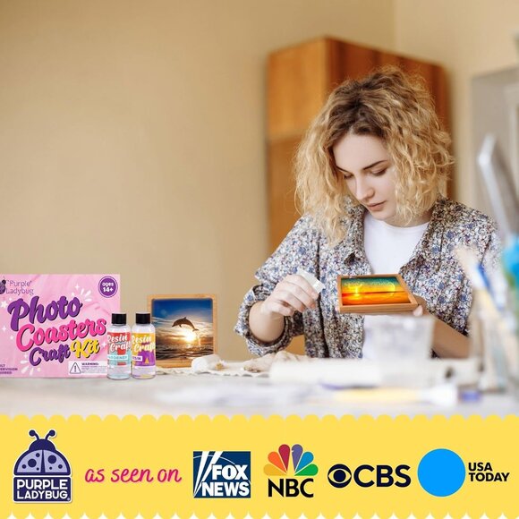 Photo Coaster Resin Craft Set - Picture 4 of 8